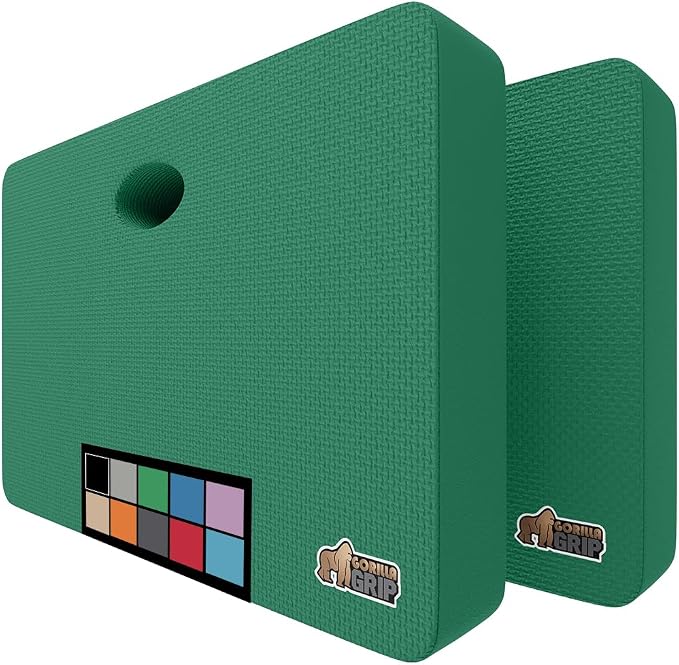 Gorilla Grip Extra Thick Kneeling Pad, Supportive Soft Foam Cushioning for Knee, Water Resistant Construction for Gardening, Bathing Baby, Workout Supplies, Lightweight, Garden Work Gifts