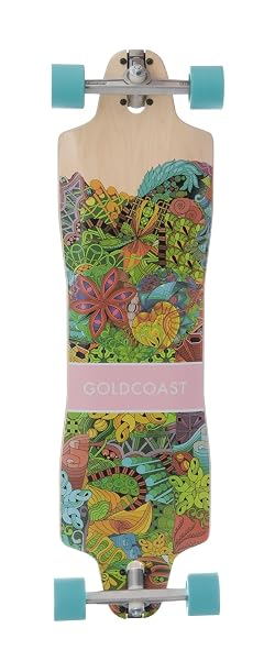 GoldCoast Namaste 36 Drop Through Longboard Complete 36 Canadian Maple Drop Through Deck 70mm Shred Boots Wheels Precision