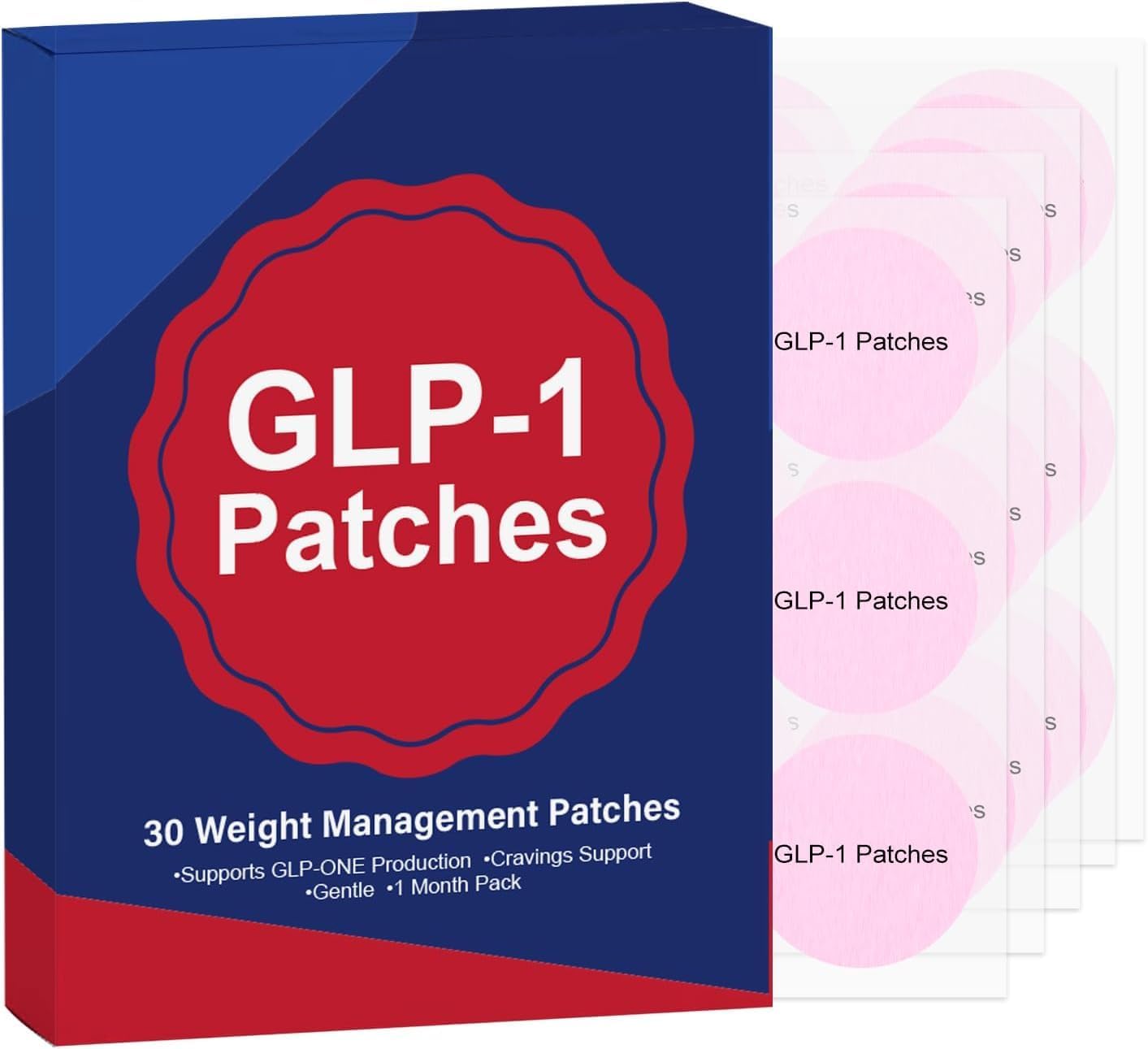GLP-1 Patches with L Glutamine, Berberine, Chromium, Pomegranate and Cinnamon – 30PCS-D4