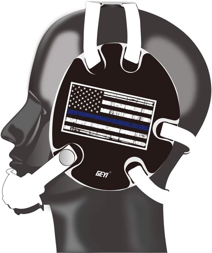 Wrestling Headgear with USA Blue Flag Wraps(Adult)