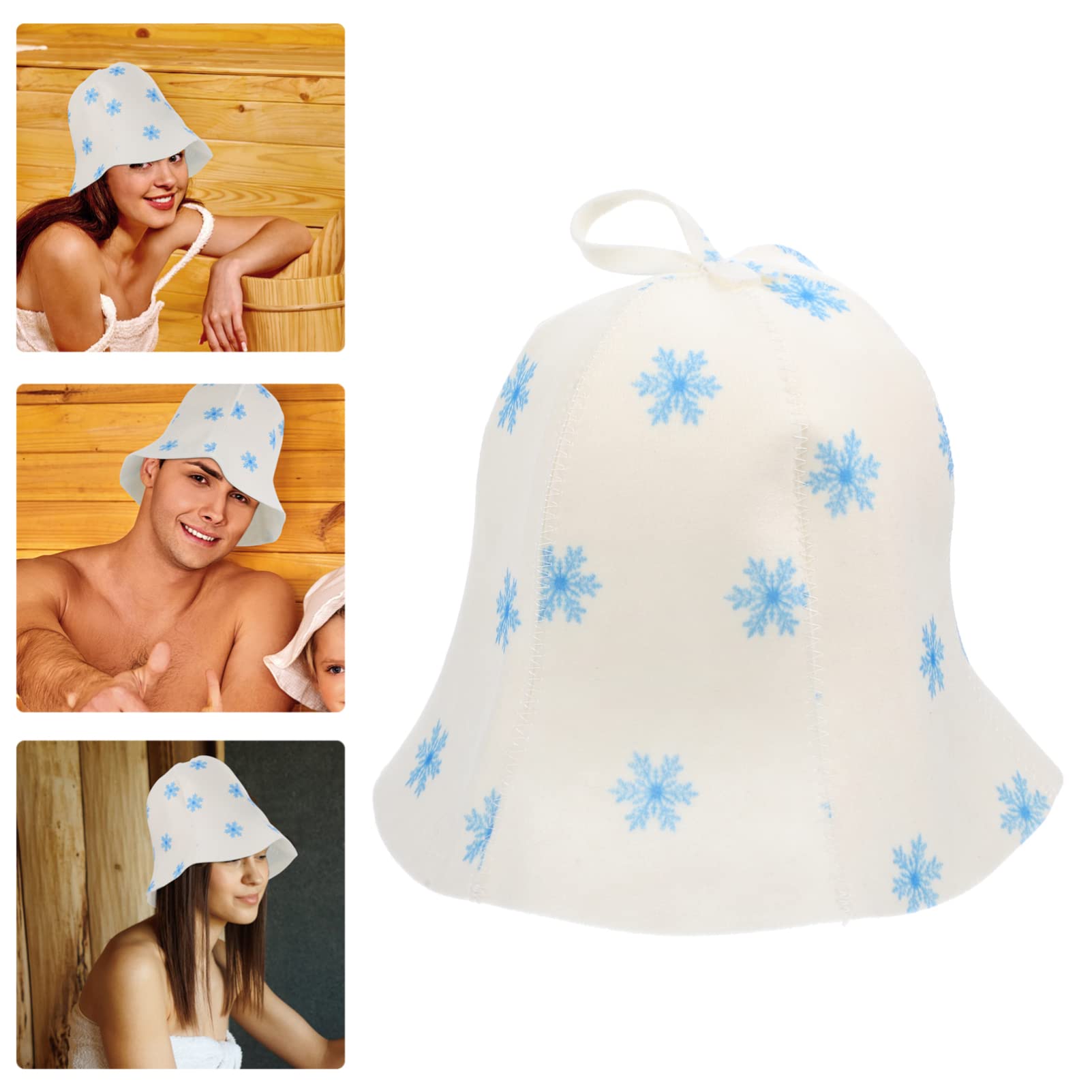 2 Stück Sauna-Mützen Aus Filz – Atmungsaktiv, Schnell Trocknend, Für Damen, Weiß, 32 X 24 Cm