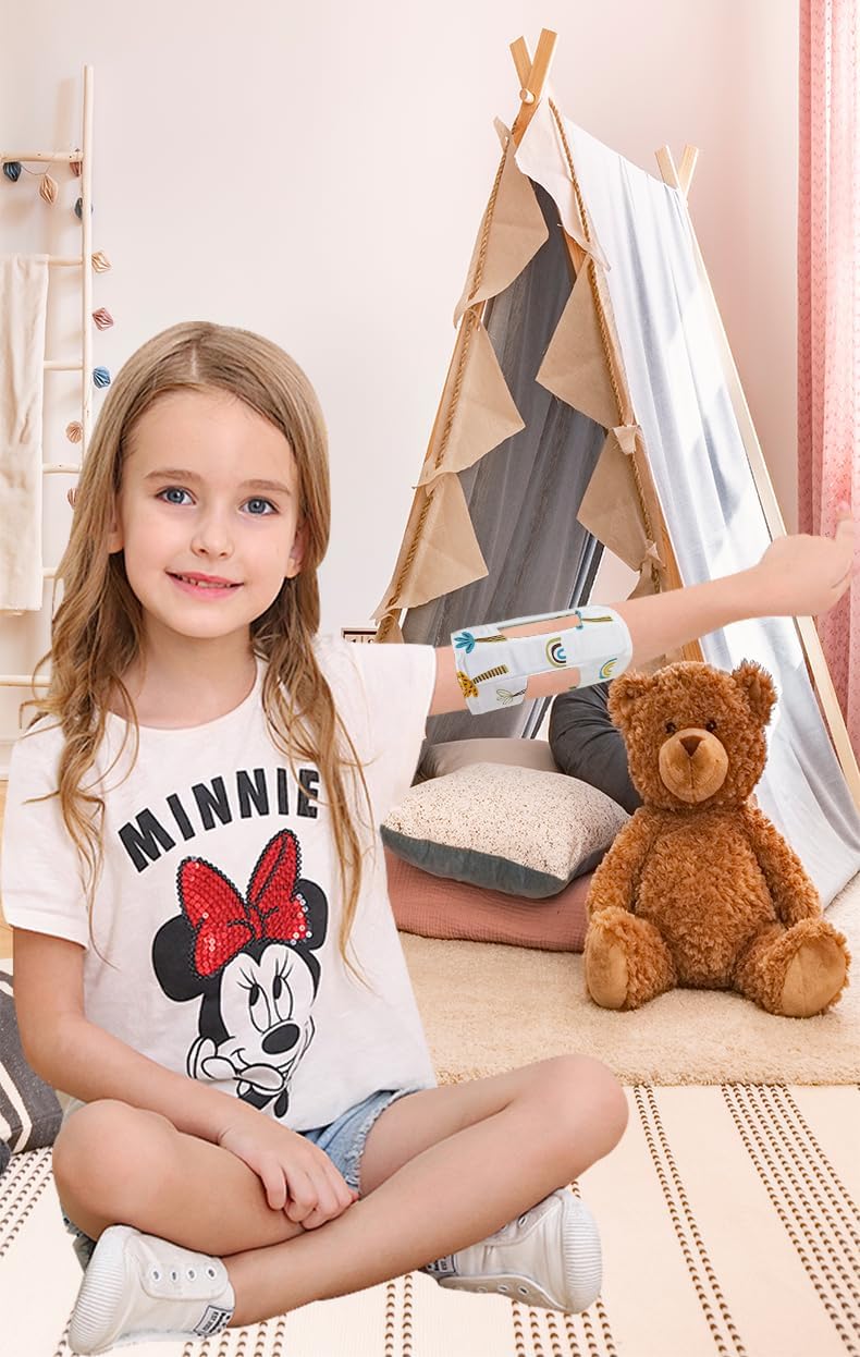 Stecca per gomito a tunnel cubitale, stecche e braccioli, immobilizzatori per gomiti per bambini per prevenire l'afferrare il viso, le abitudini di succhiare il pollice, tirare le linee IV (piccolo