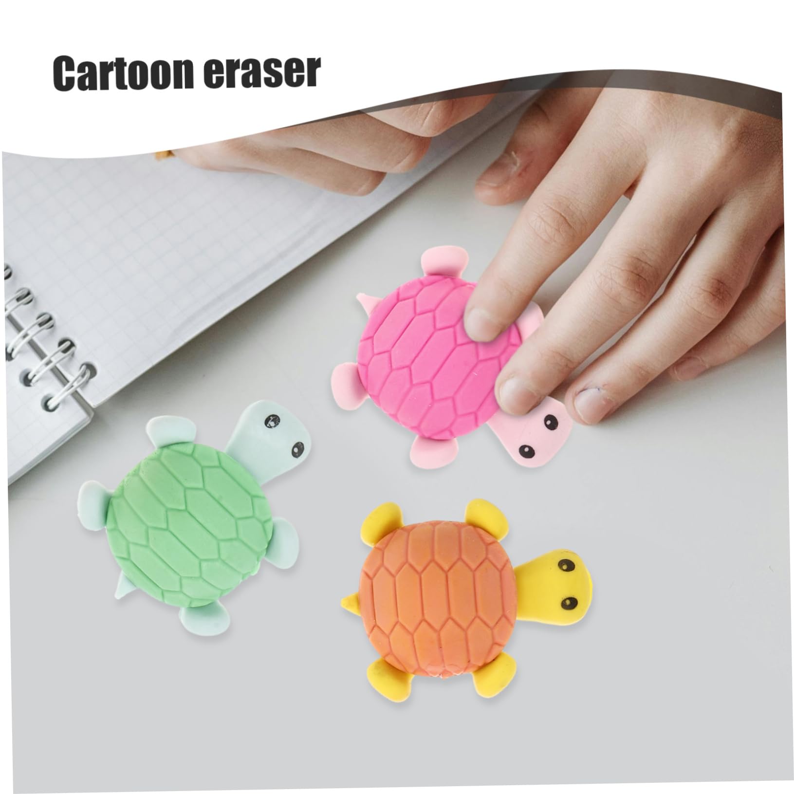 UPKOCH 5set Gomma Per Tartarughe Insaccatrice Per Sacchetti Di Halloween Giocattolo Per Tazza Mini Novità Gomma Da Matita Festa Regali Di Halloween 24pcs*5