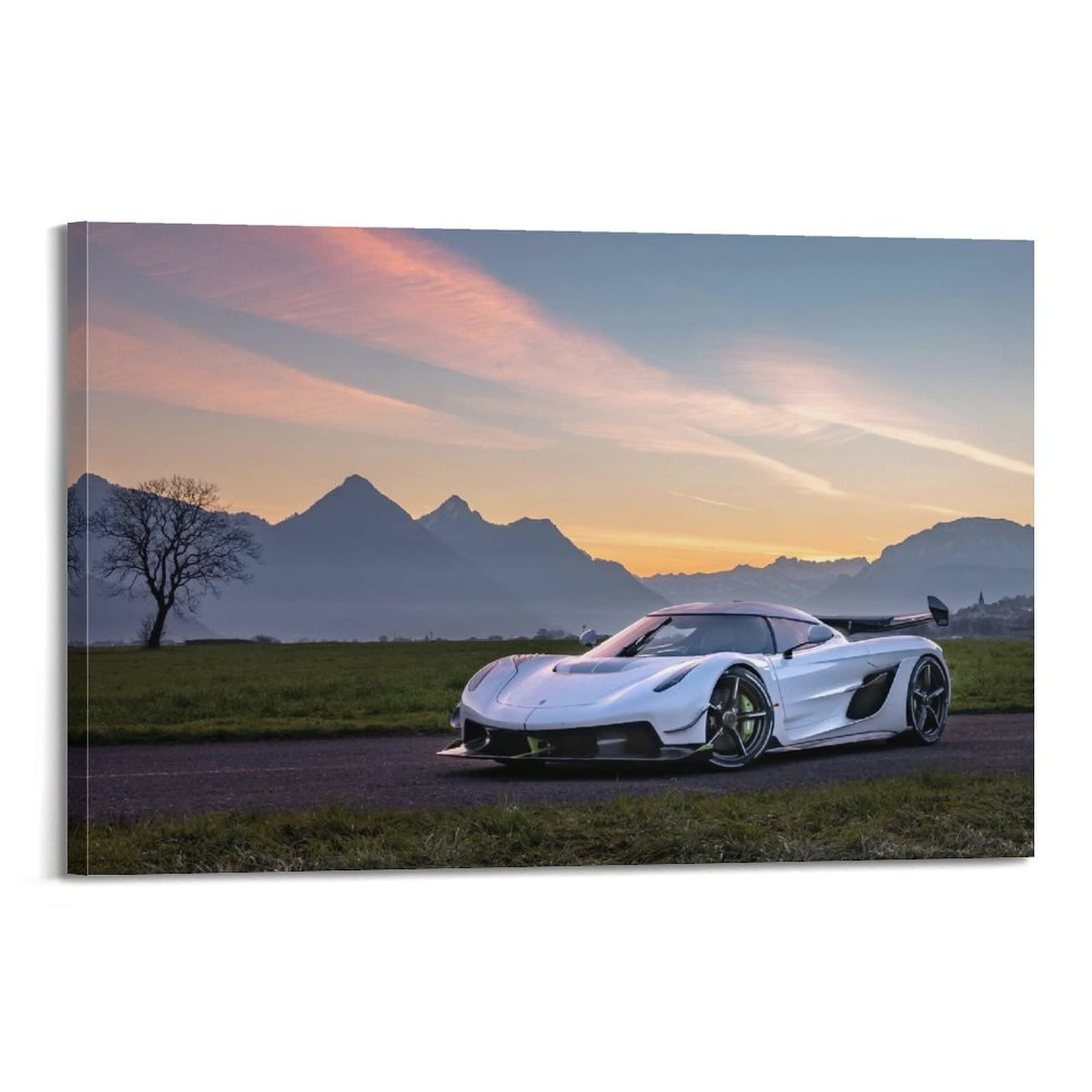 Koenigsegg Jesko Poster 30x45 Cm - Leinwanddruck Für Auto-Fans