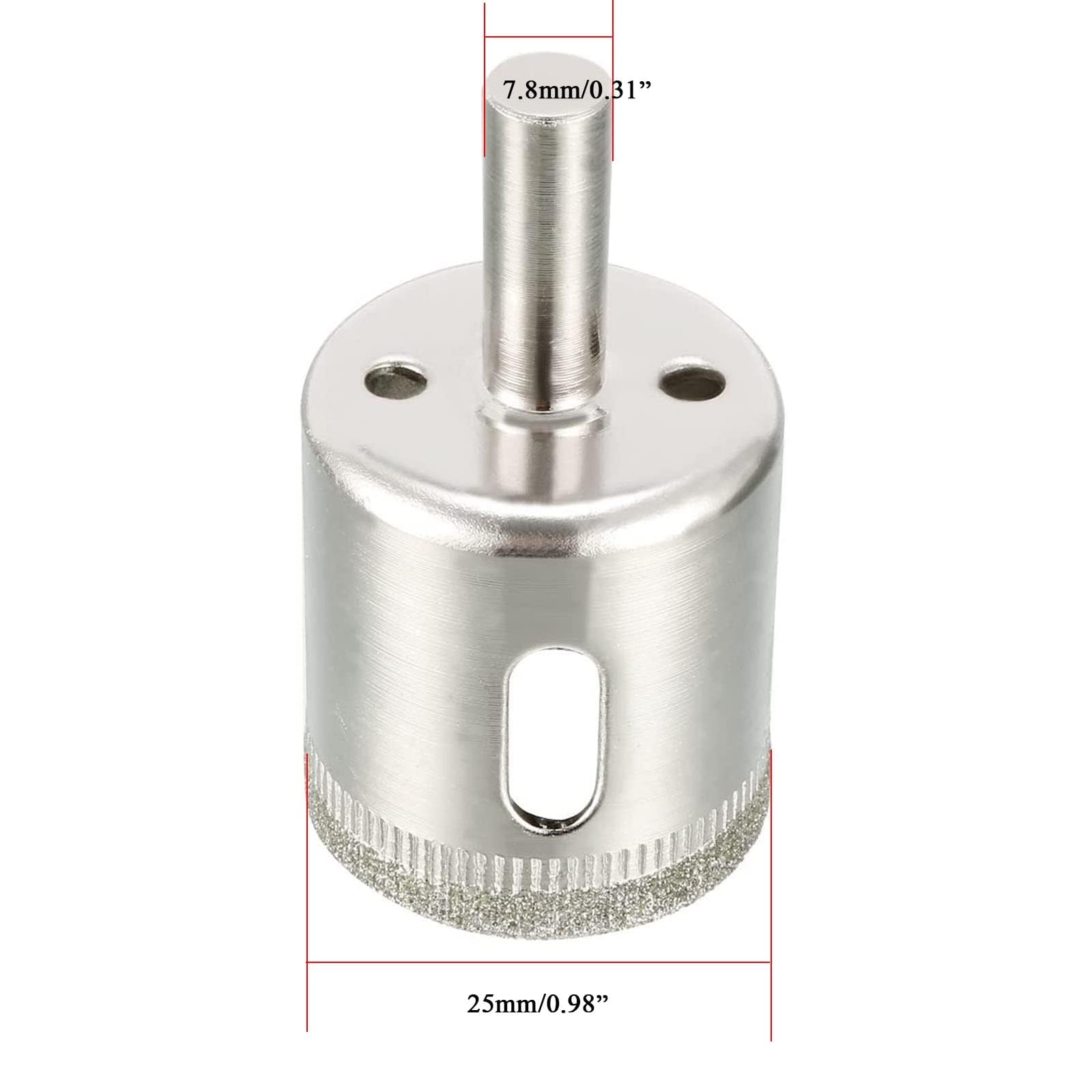 TOP-VIGOR 2Pcs 25mm Diamond Drill Bit Hole Saw, Hollow Core Drill Bit Hole Saw Tools - Image 2
