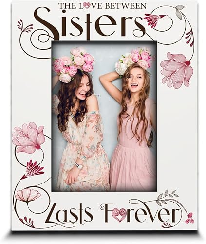 Miniatura 9 de BELLA BUSTA -El amor entre hermanas dura para siempre-Sisters Keepsake, marco de fotos con impresión UV (5 x 7 pulgadas, horizontal)