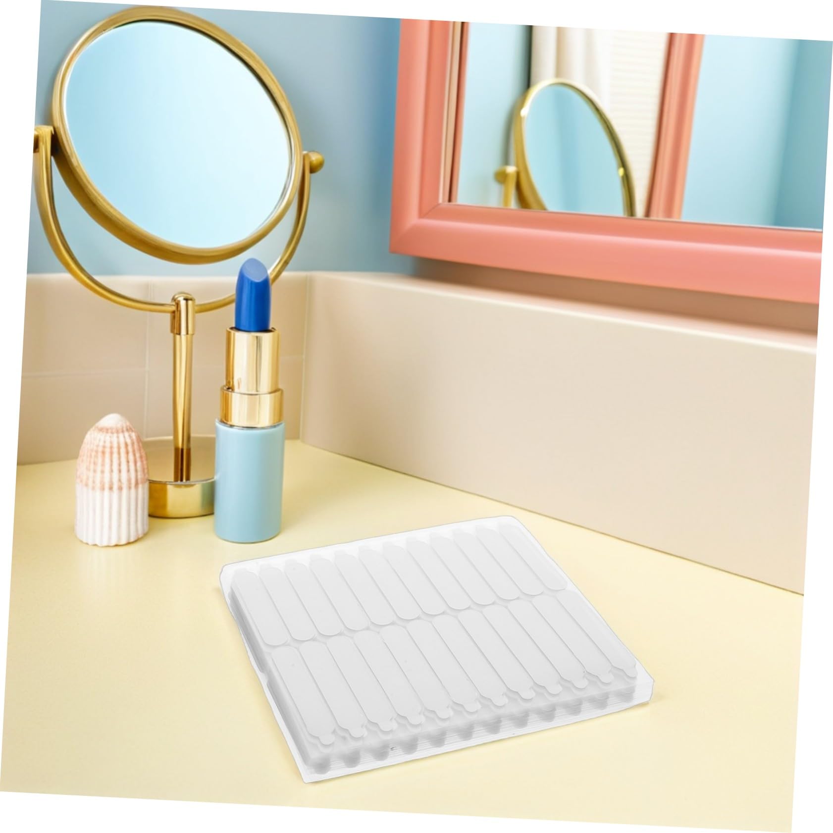 VALICLUD 480 Pezzi Manicure Glue Tabs Doppia Faccia Trasparente Nastro Adesivo Flessibile per Unghie Finte Strisce Peel Off Senza Danneggiare per Nail Art e Uso Professionale