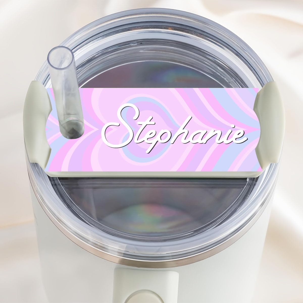 Personalized Stanley Name Plate 40oz 30oz 20oz - Custom Name Tag for Stanley Tumblers Lid Topper