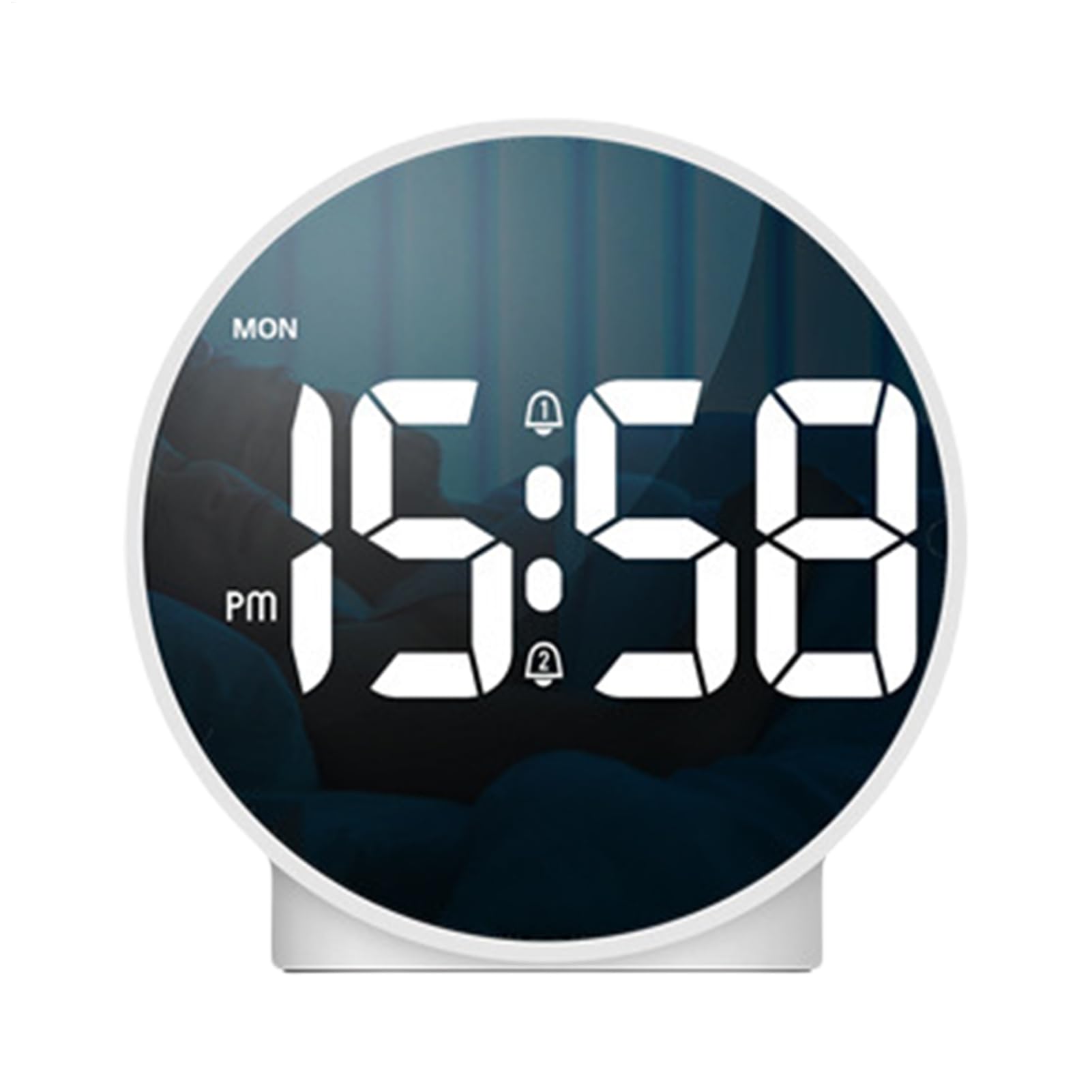 Despertador LED reloj digital LED para sala de estar y dormitorio silencioso