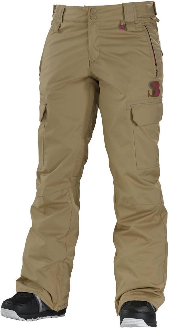 Pantaloni Da Snowboard Donna SIROKO P1-W Groot - Impermeabili, Traspiranti, Taglia S Beige | Per Neve E Sci
