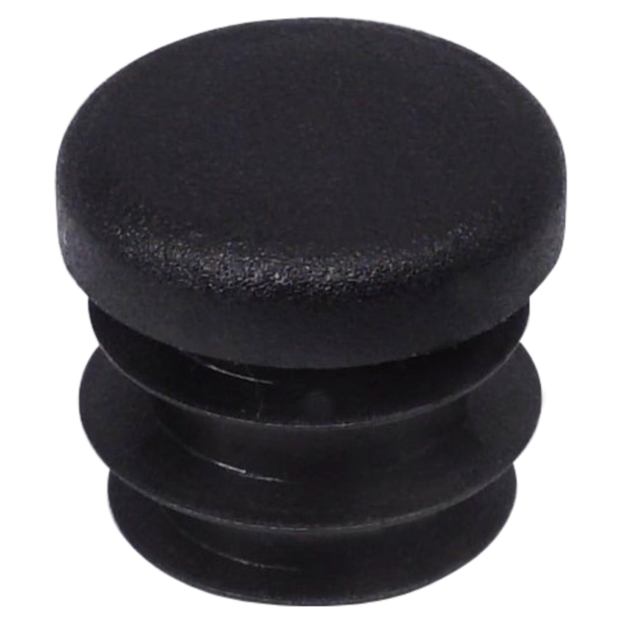 SKIR'CO (20 pcs) Round Tube Inserts 16 mm, Fence Post Plugs, Black Plastic Tube End Caps, Pipe Plugs, Black RAL 9005