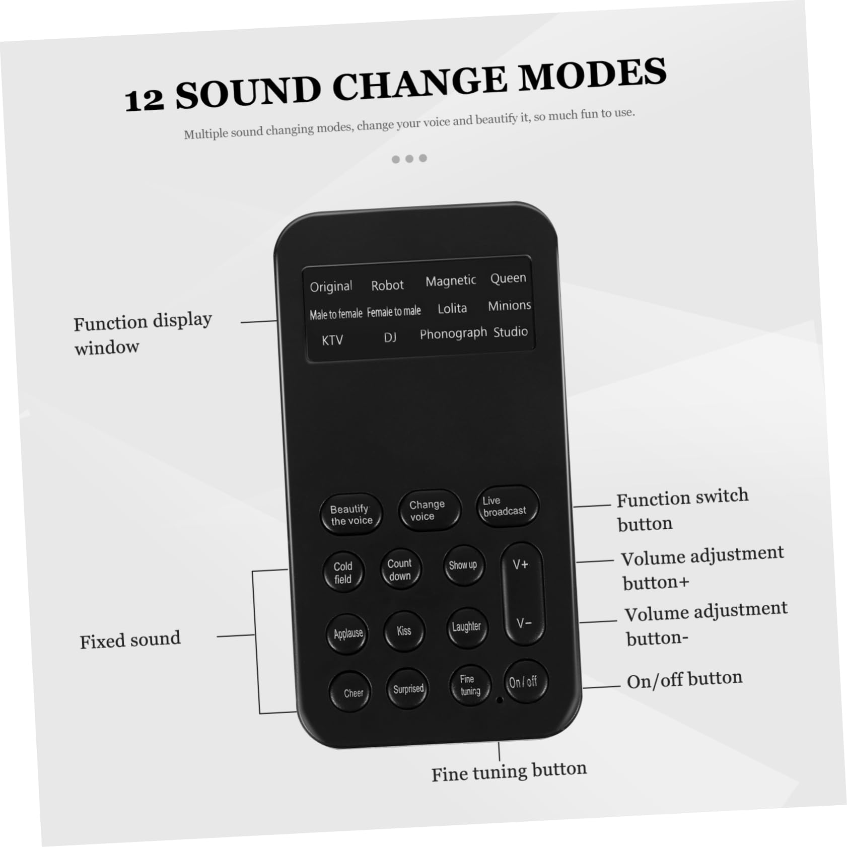 OSALADI 3stücke Mini USB Soundkarte Tragbarer Voice Changer Mit Soundeffekten Für Live-übertragungen Kompatibel Mit Pc Und Smartphone Einfach Zu Bedienen Ohne Treiberinstallation