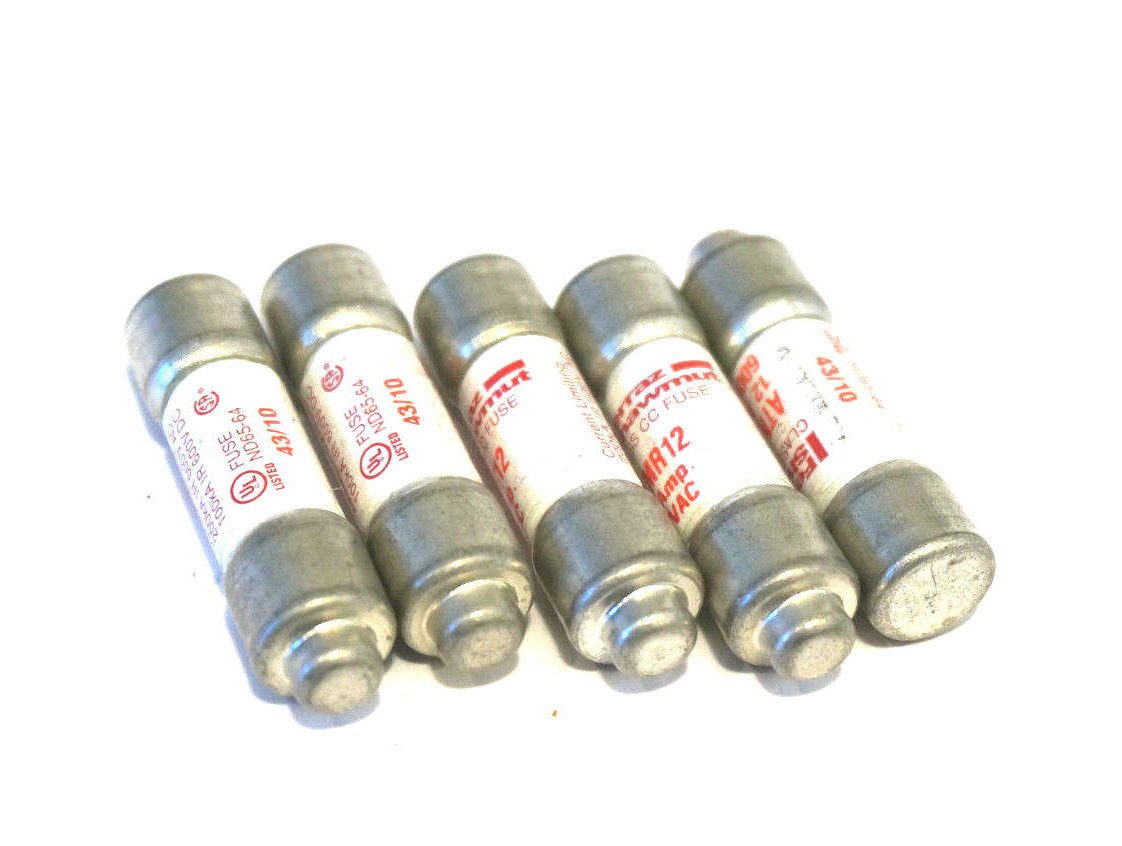 5 New FERRAZ SHAWMUT ATMR-12 FUSES ATMR12