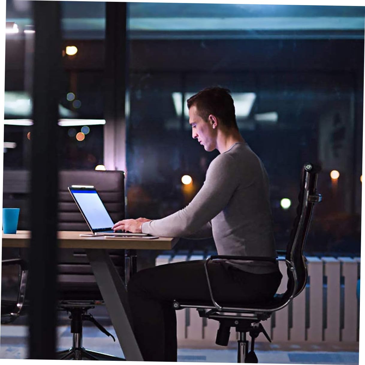 Yardenfun Hängende Bildschirmleuchte 26cm LED Monitorlampe Schwarz