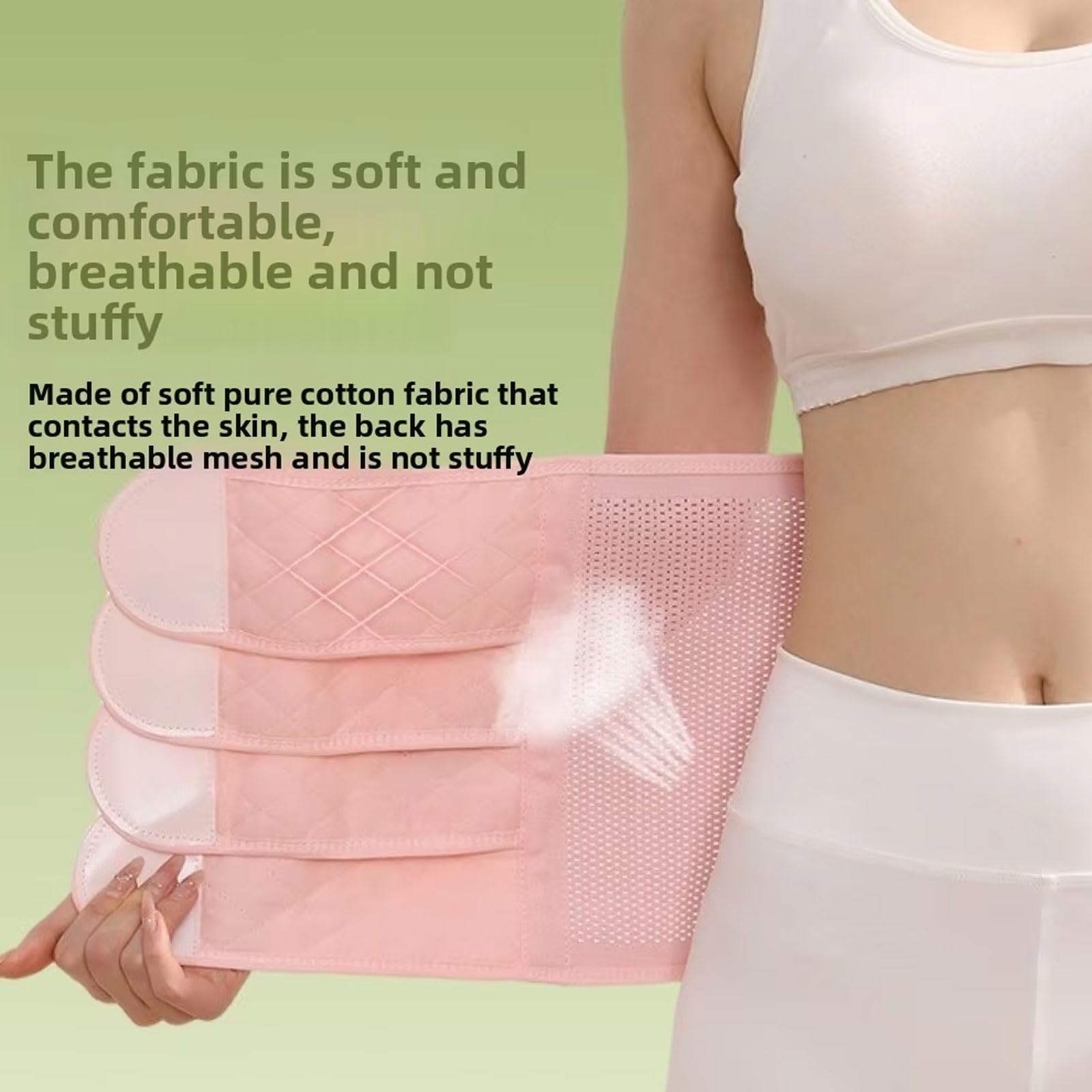 ,Pink,XXL,Połogowe modelowanie talii za pomocą elastycznego pasa bandażowego dla kobiet w ciąży Oddychający pas brzuszny Duży rozmiar