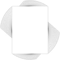 Vista 18 de Mat Board Center, paquete de 25, tableros de respaldo blancos de 5x7 pulgadas, cartón de grosor de 4 capas para soporte trasero