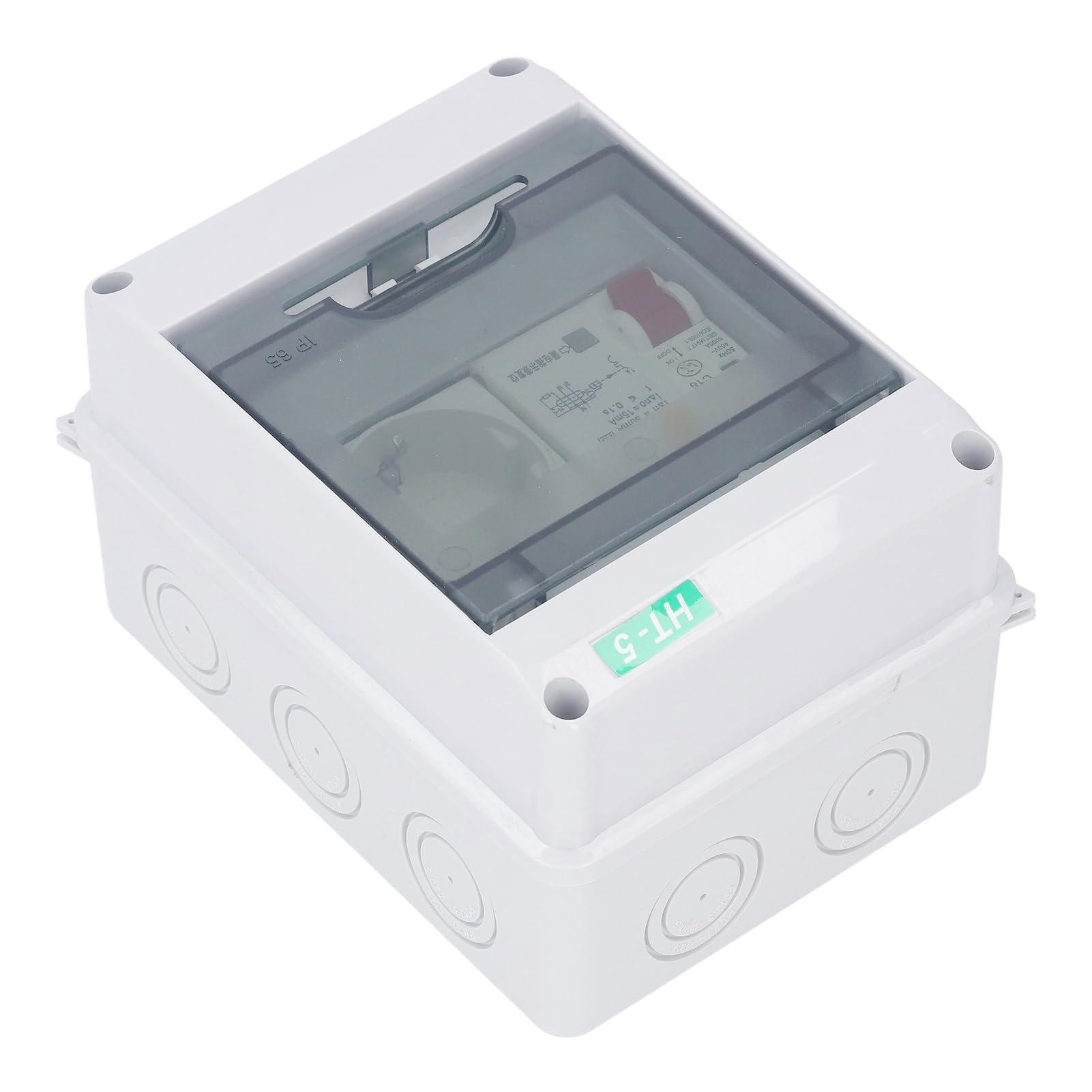 Buachois Caja de distribución eléctrica impermeable, caja de protección de plástico para exterior