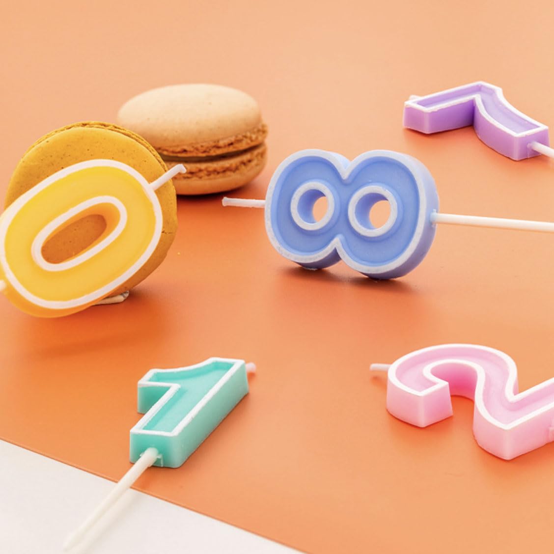 Amazon.co.jp: バースデーナンバーキャンドル 0～9 10点セット