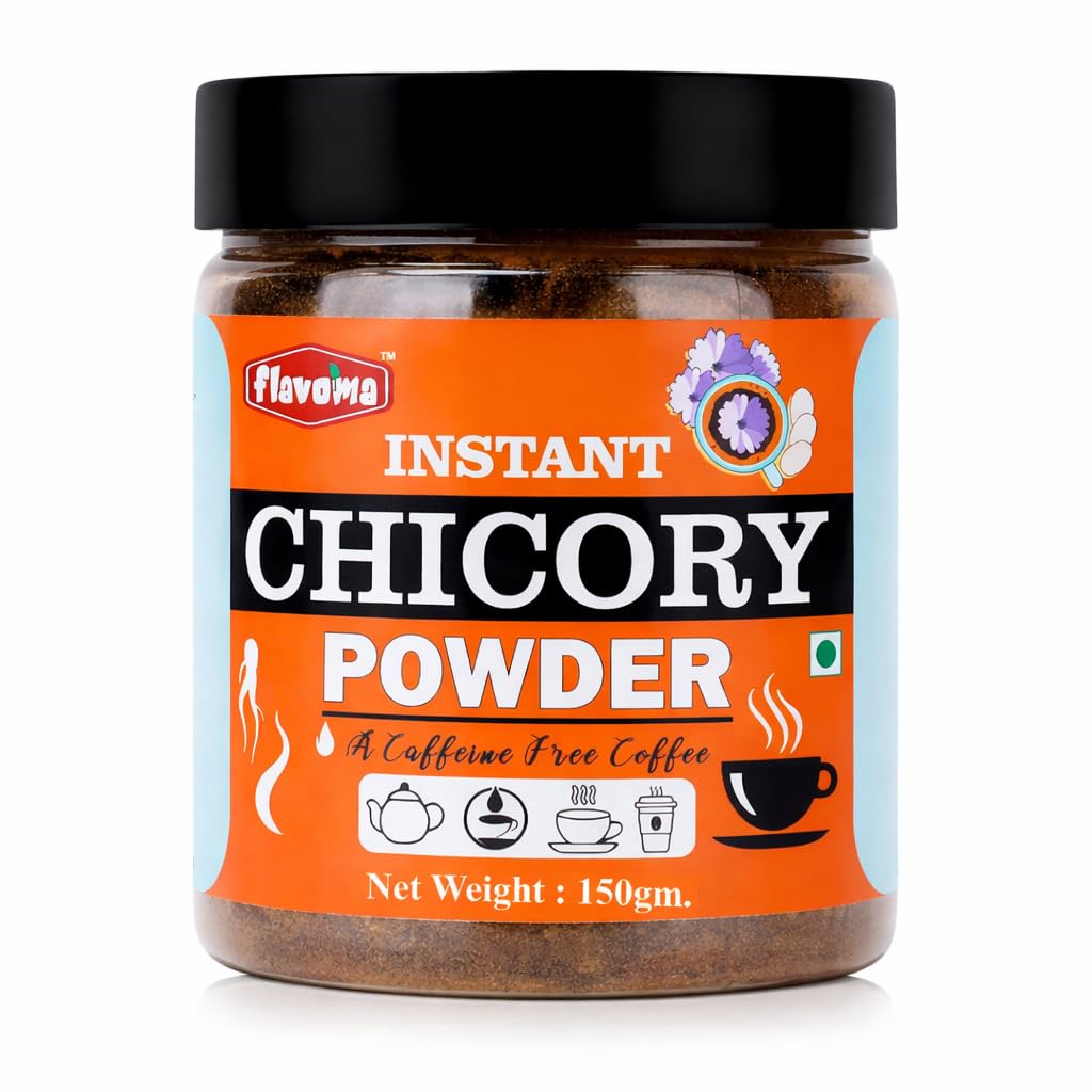 Flavoma Instant Chicory Powder | 100% Pure & Natural | Coffee Substitute with Rich Aroma | Caffeine-Free Beverage | Easy to Mix Hot or Cold | For Daily Use-image-15