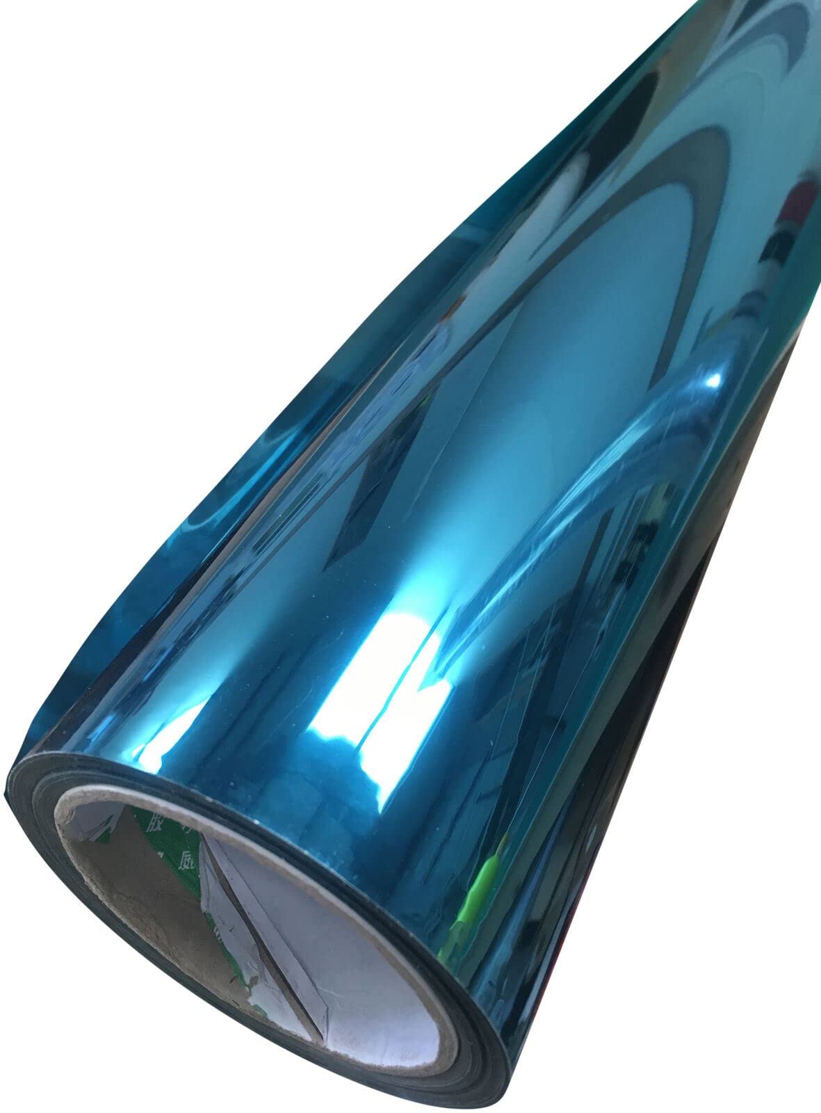 PSSC Window Film Mirror One Way Reflective Blue Tint Sticky Backed Self-Adhesive 100cm x 3m