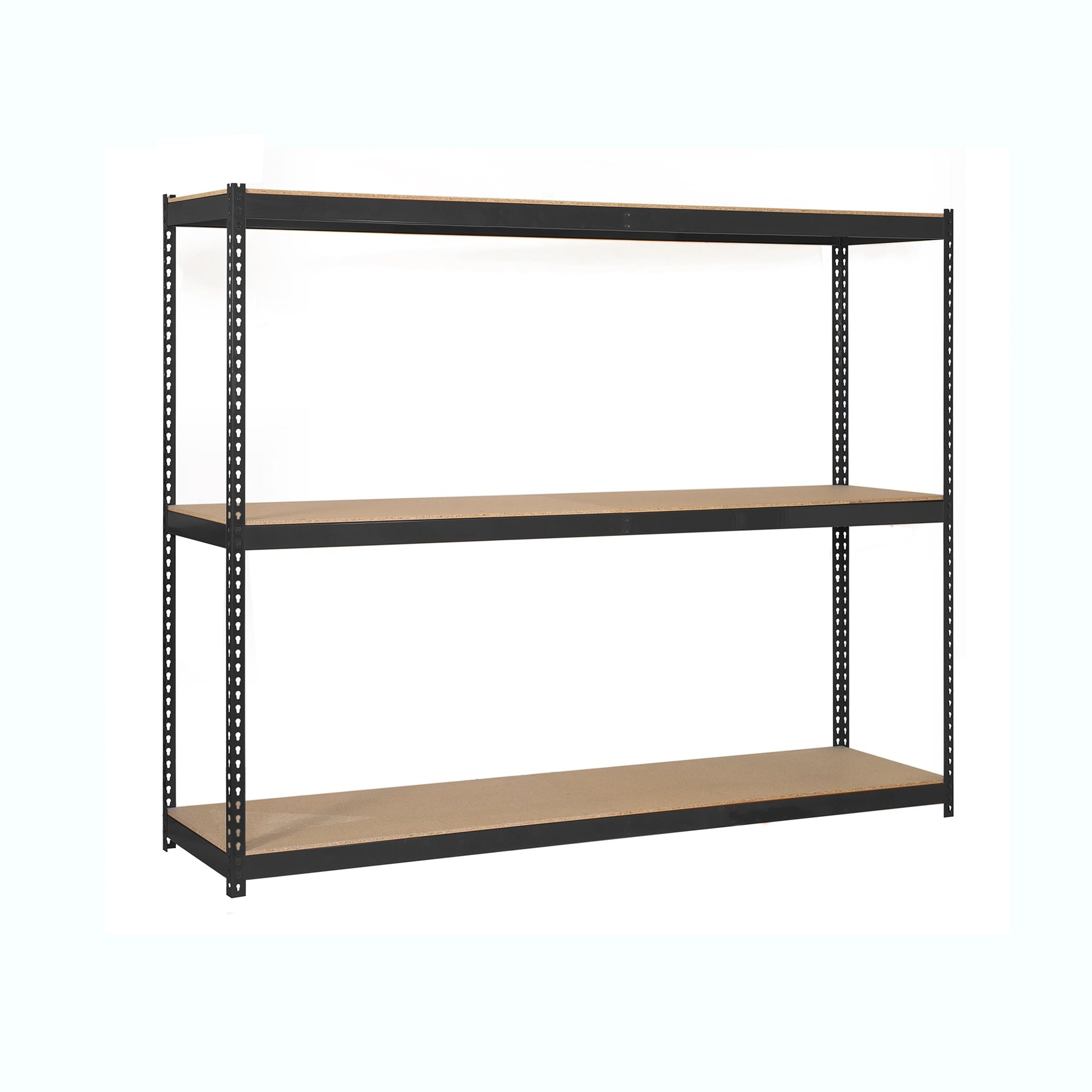 SimonRack Estantería Metálica Almacenaje, Sin Tornillos, 3 Baldas Madera, Alta Capacidad Carga 400 kg, 1500x1200x600 mm, Estantería Taller Garaje Trastero, Antracita/Madera | 3 Estantes Madera, 400 kg de Punto Flexión, Pintura anticorrosión, Antracita , M