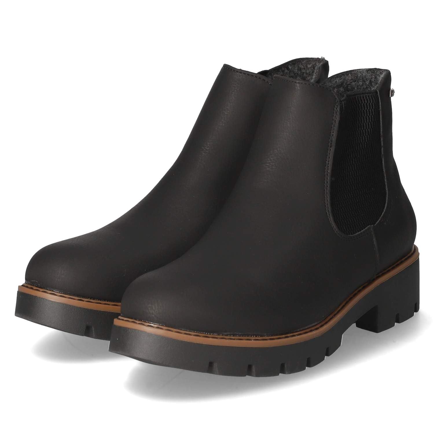 JANE KLAIN Damen Stiefeletten Schwarz Synthetik 39