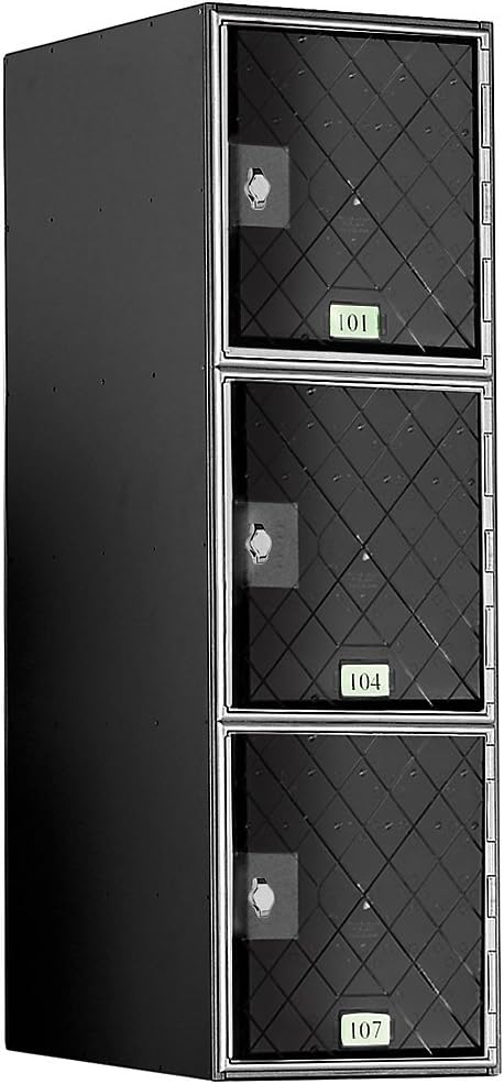 UNITED VISUAL Modular “Quiet” Lockers - Clear door