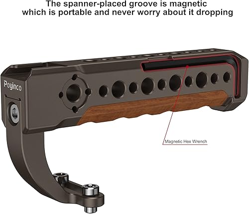 Miniatura 3 de Agarre de mango superior de cámara y estabilizador de jaula con soporte de zapata fría para cámara DSLR