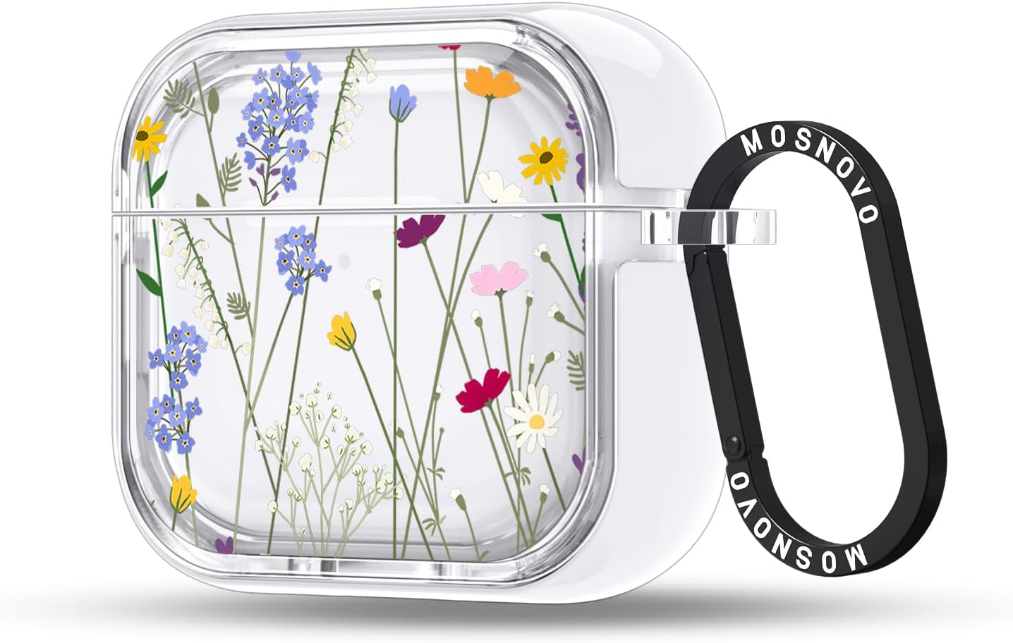 MOSNOVO AirPods 4 Clear Floral Shockproof Case MOSNOVO AirPods 4 Clear Floral Shockproof Case