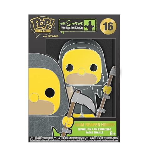 Immagine del prodotto Funko Large Enamel Pin HORROR: SIMPSONS - Homer Simpson - HOMER - The Simpsons Spille Smaltate - Spilla da Collezione Carina - per gli Zaini & Borse - Idea Regalo - TV Fans
