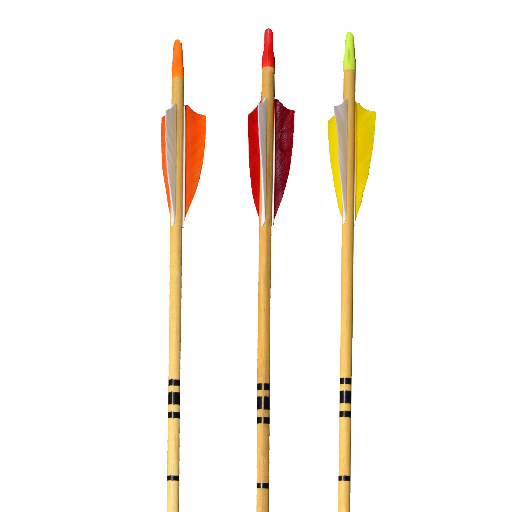 Fleetwood Youth Wood Arrows w/Feathers 6 Pack