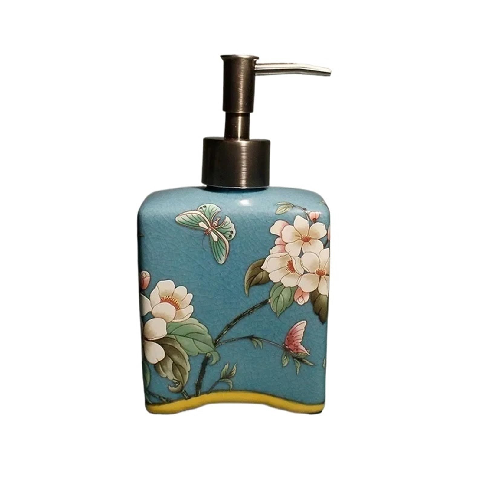 Ugzxcvbn Color 4 Ceramic Soap Dispenser, Ceramic Press Soap Dispenser Multicolor Lotion Bottle For Bathroom Hotel Shampoo Bath Gel
