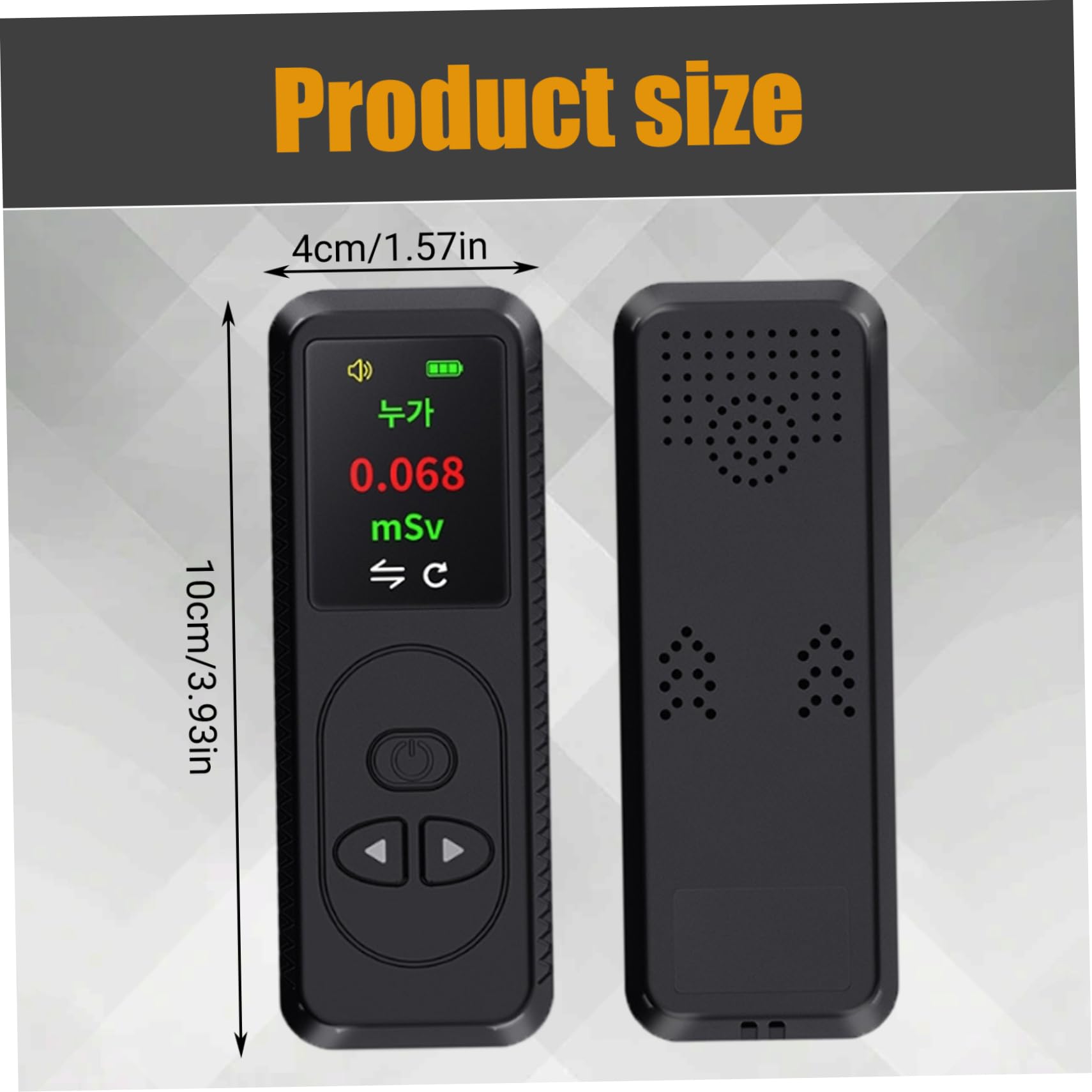 Détecteur de rayonnement Compteur de rayonnement Portable avec Plusieurs rappels d'alarme Compteur Geiger Sensible à écran LCD pour l'industrie hospitalière à Domicile