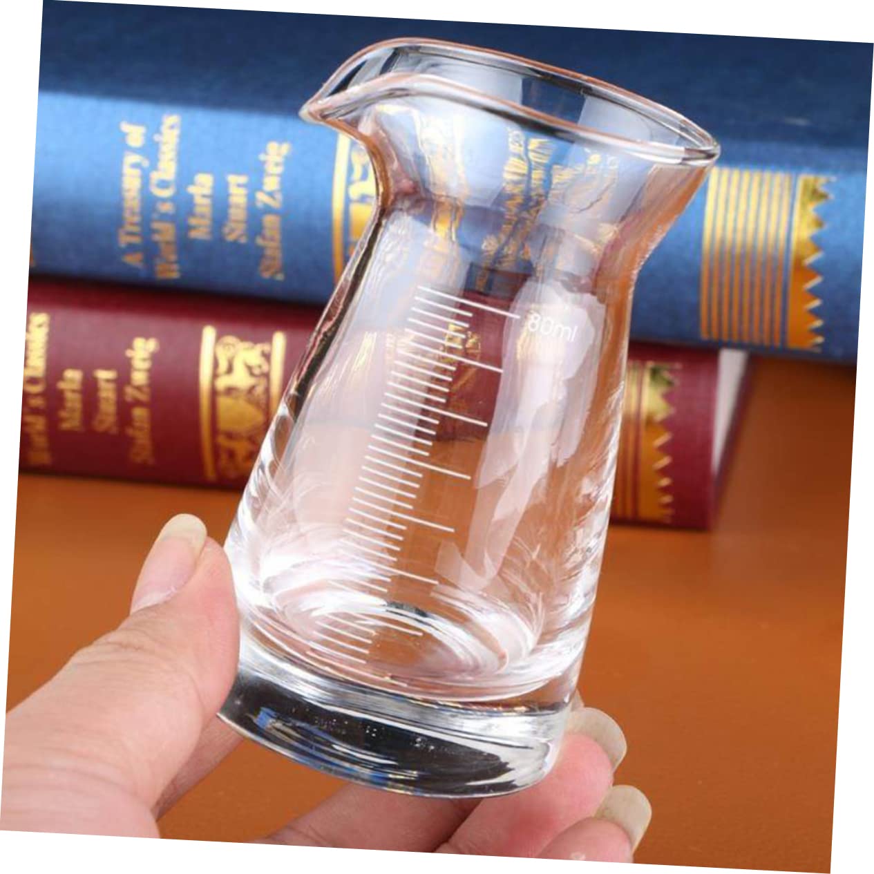 6Pièces Tasse à Mesurer Verre Lot de Verres à Mesurer Échelle Claire pour Cocktails Boissons Cuisine Outils de Bar