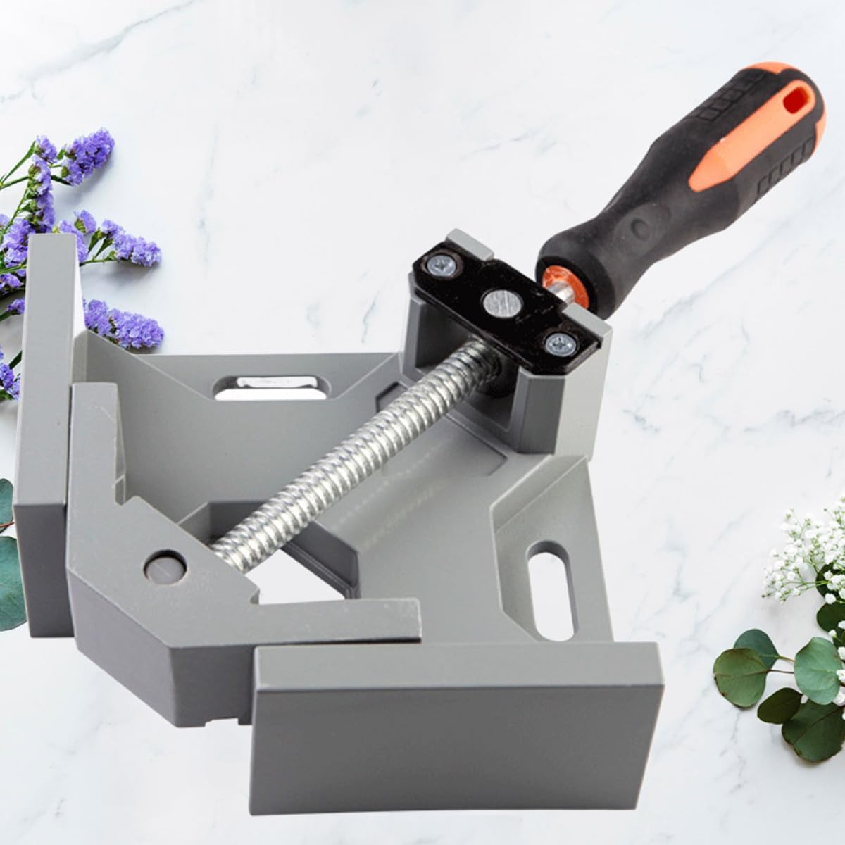Multi-Function 90 Degree Right Angle Clamp Woodworking Corner Clamp Single-Handed Fixing Tool for Woodworking and Home Use