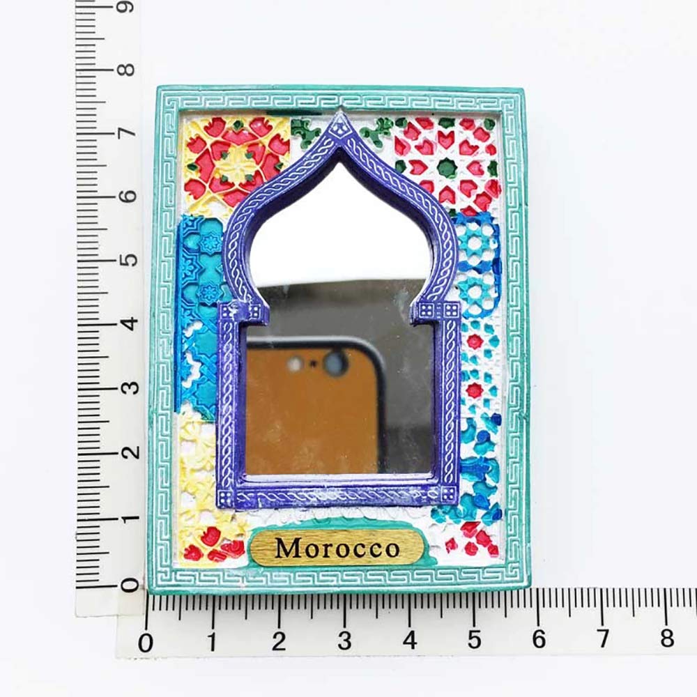Calamita Frigo Skikda Algeria – Souvenir Di Viaggio 3D Con Cristalli – 5x5 Cm – Regalo Decorativo Per Casa