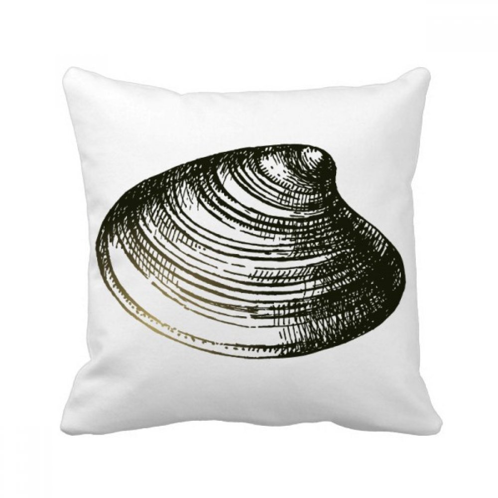 Coussin pétoncle vie marine cadeau original 40x40 cm pour crémaillère