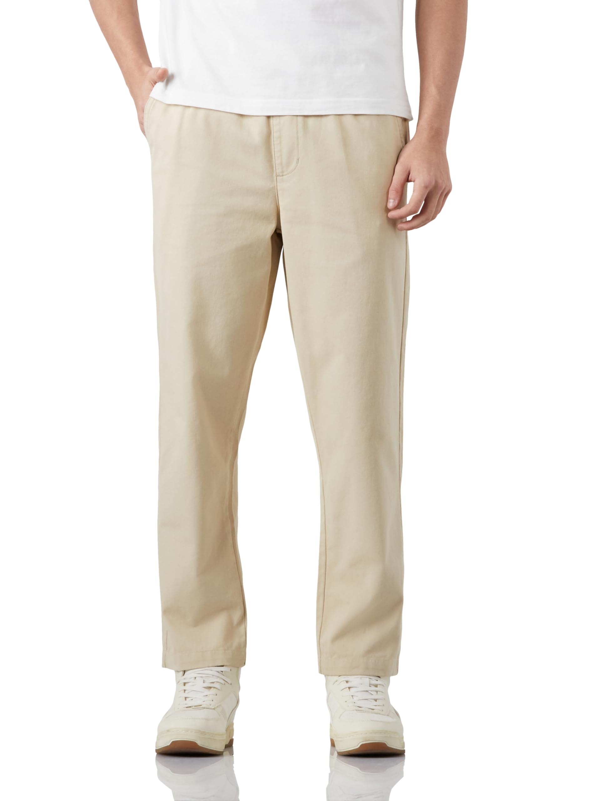 amazon brand - symbol Men's Relaxed Fit Casual Trouser (Elasticated Waistband | 100% Cotton | Available in Plus Sizes)-picture-10