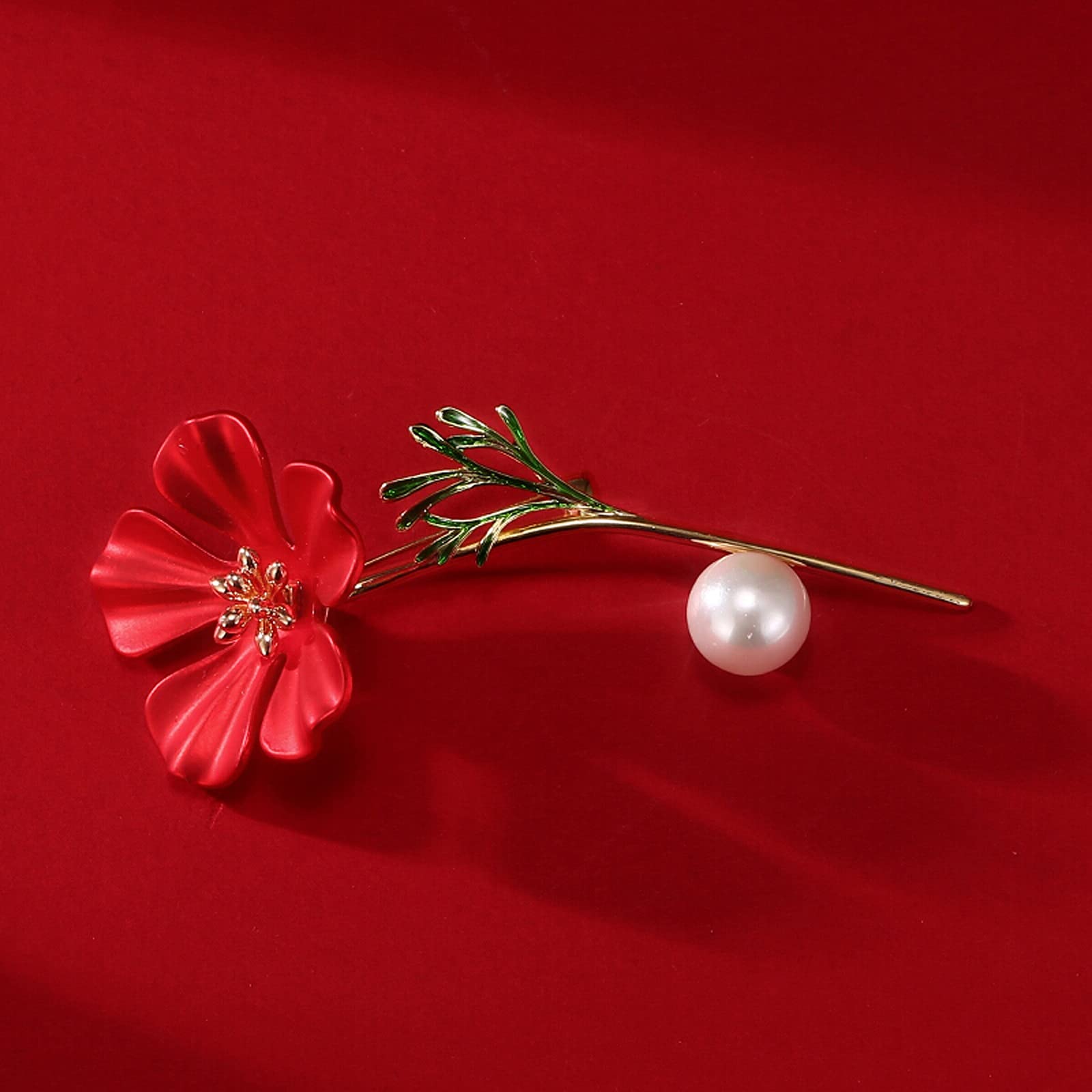 Broszka Pin dla Kobiet Mężczyzn 1 szt. Damska elegancka broszka z kwiatem Pin na klapę płaszcza, szalik, szal Pin odznaki Pamiątka Modne dla rodziny lub przyjaciół Akcesoria na wes