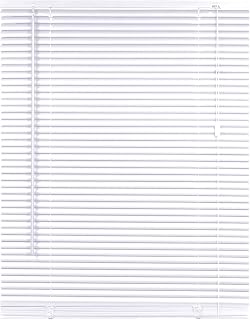 PVC Custom Made to Measure Venetian Blinds 25mm Slats Blinds Window Easy Fit Curtains Child Safe Window Treatments drilling blinds for Home Office (White, W170cm x L150cm)