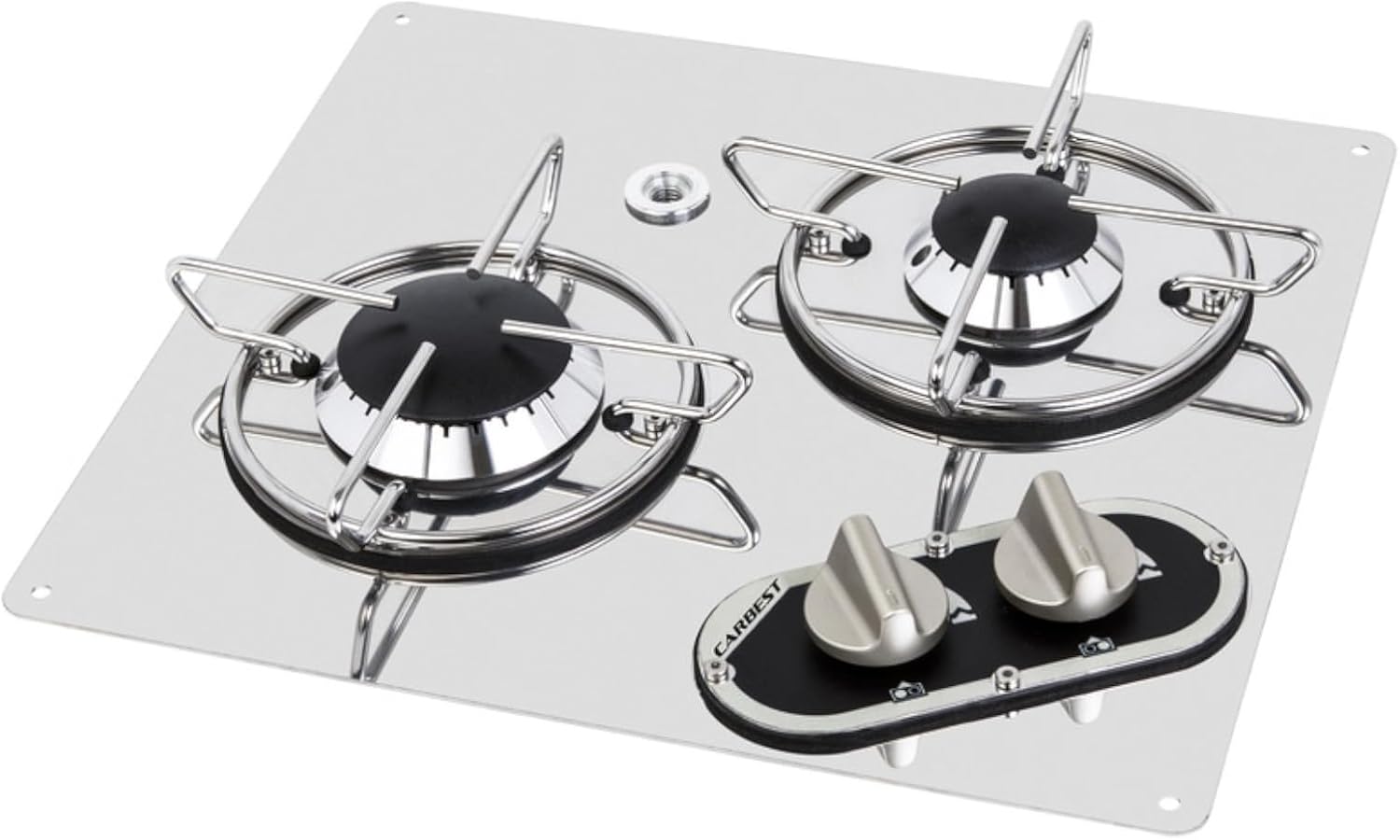 Carbest 2-Burner Built-in Gas Hob, top view
