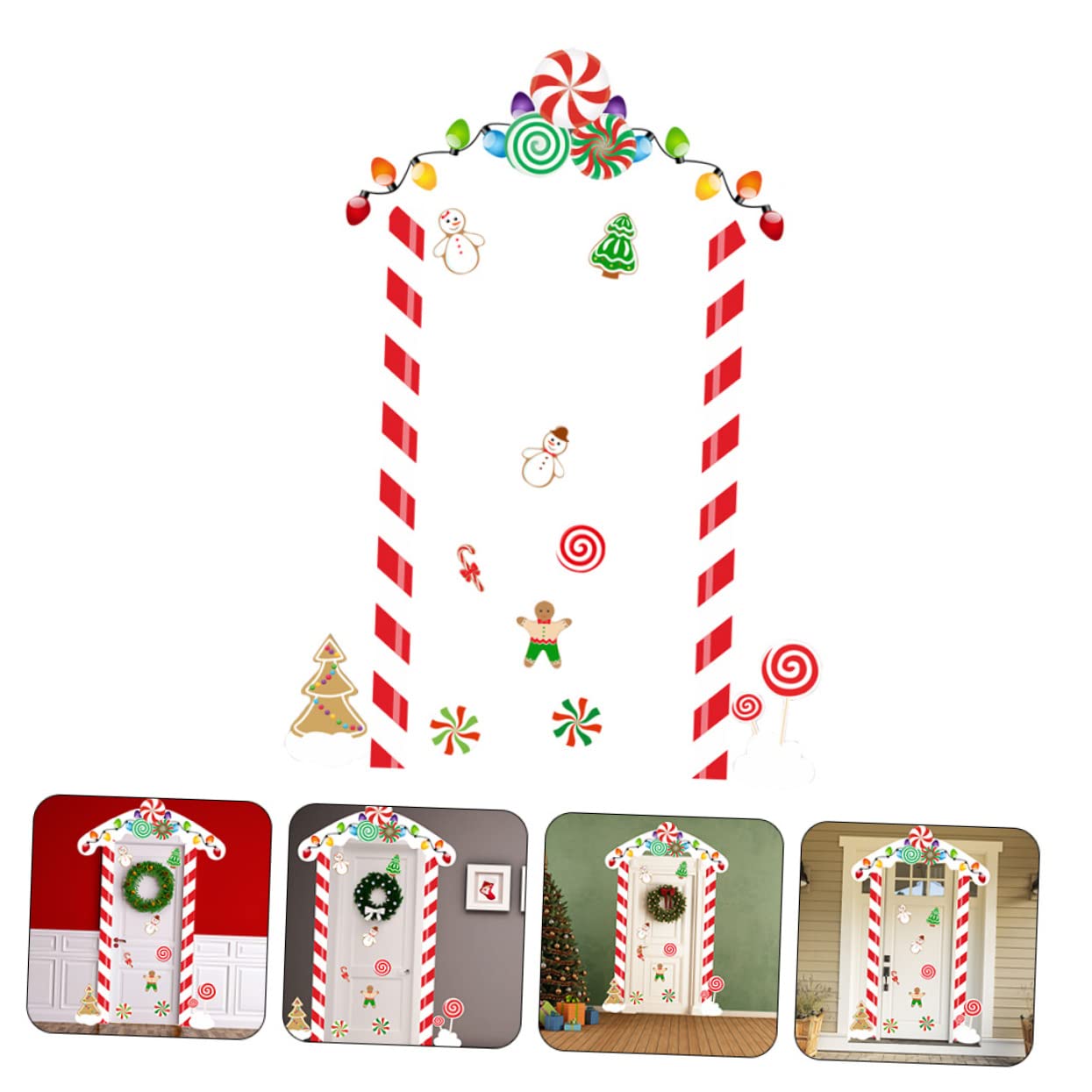 jojofuny 3sätze Weihnachtliche Türdekoration Selbstklebende Sticker Für Festliche Anlässe Für Weihnachtsfeiern Schulpartys Shower Dekorative Und Türverkleidung Vielseitig Einsetzbar