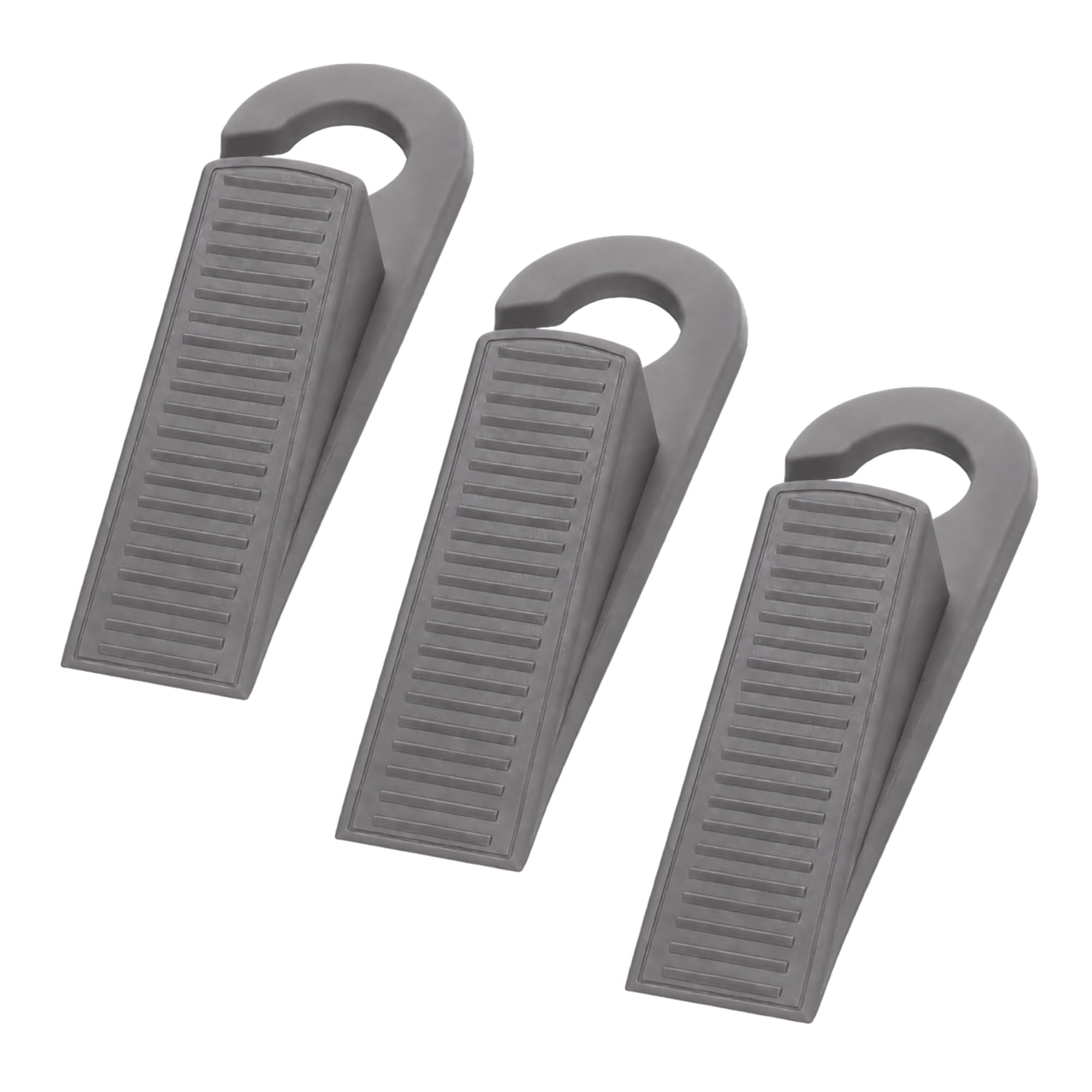 Rubber Door Stopper Wedge Set of 2 | Heavy Duty Anti-Slip Door Stop with Hanging Hook | Non-Slip Rubber Door Holder for Wood, Tile, Marble, Granite & Laminate Floors | Grey, Home & Office Use — Amazon image 11