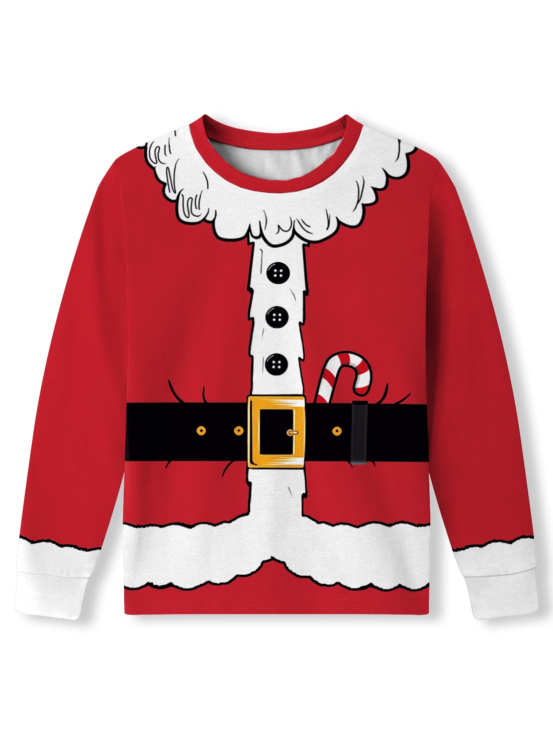 Unisex Kid's Ugly Christmas Top Funny Graphic Long Sleeve Shirt 4-14 Years