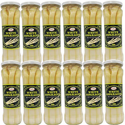 TCF ホワイトアスパラガス 330gx12瓶 業務用 瓶 缶詰 白アスパラ