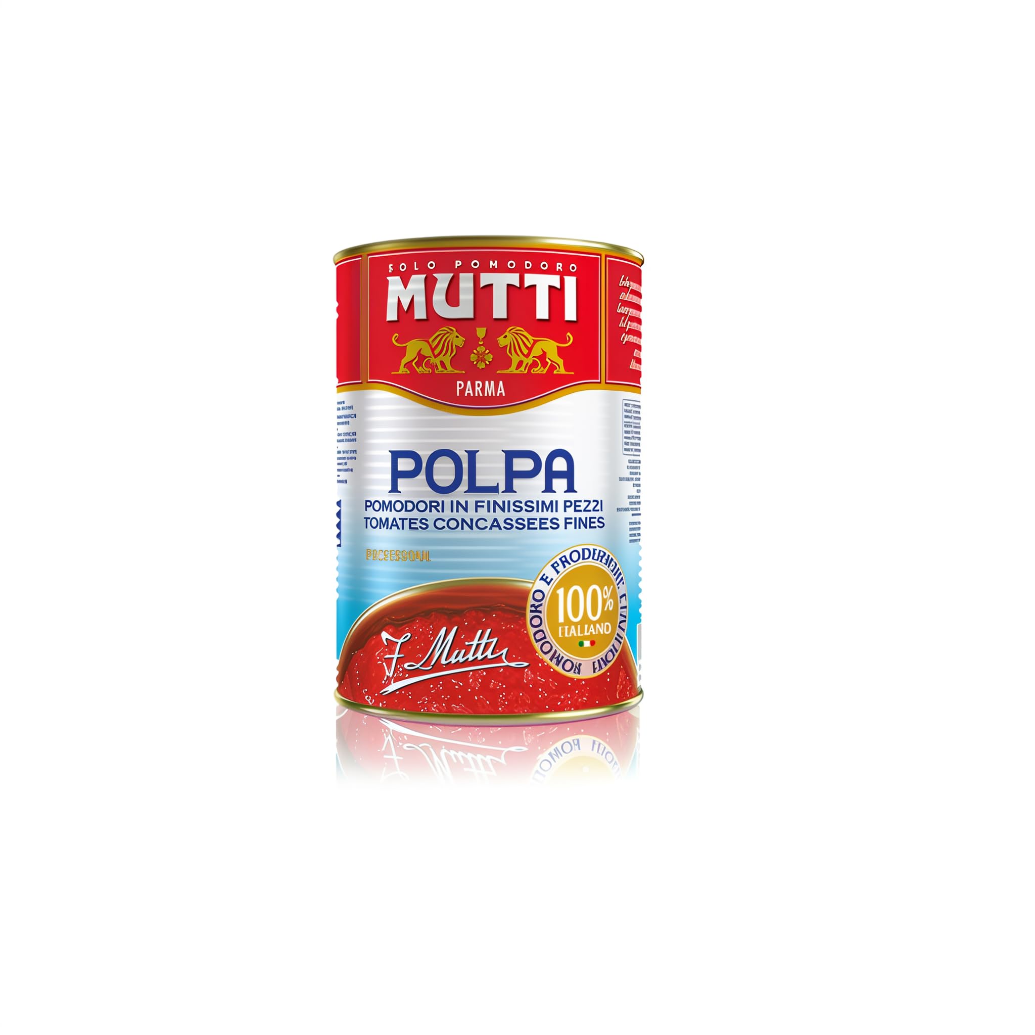 Tomates Concassées en Pulpe Fine MUTTI - 1 boîte de 4 kg