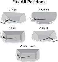 Vista 7 de Korky 6081BP Strongarm Palanca de tanque universal para adaptarse a inodoros de montaje delantero, lateral, izquierdo y derecho, acabado de bronce
