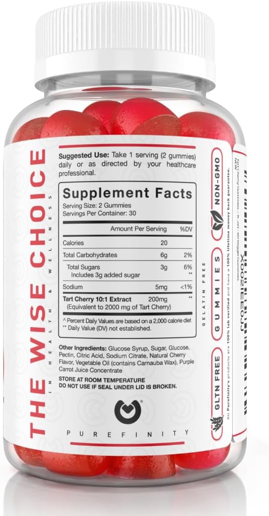 EFINITY Tart Cherry Gummies – Uric Acid Flush for Joint Relief &