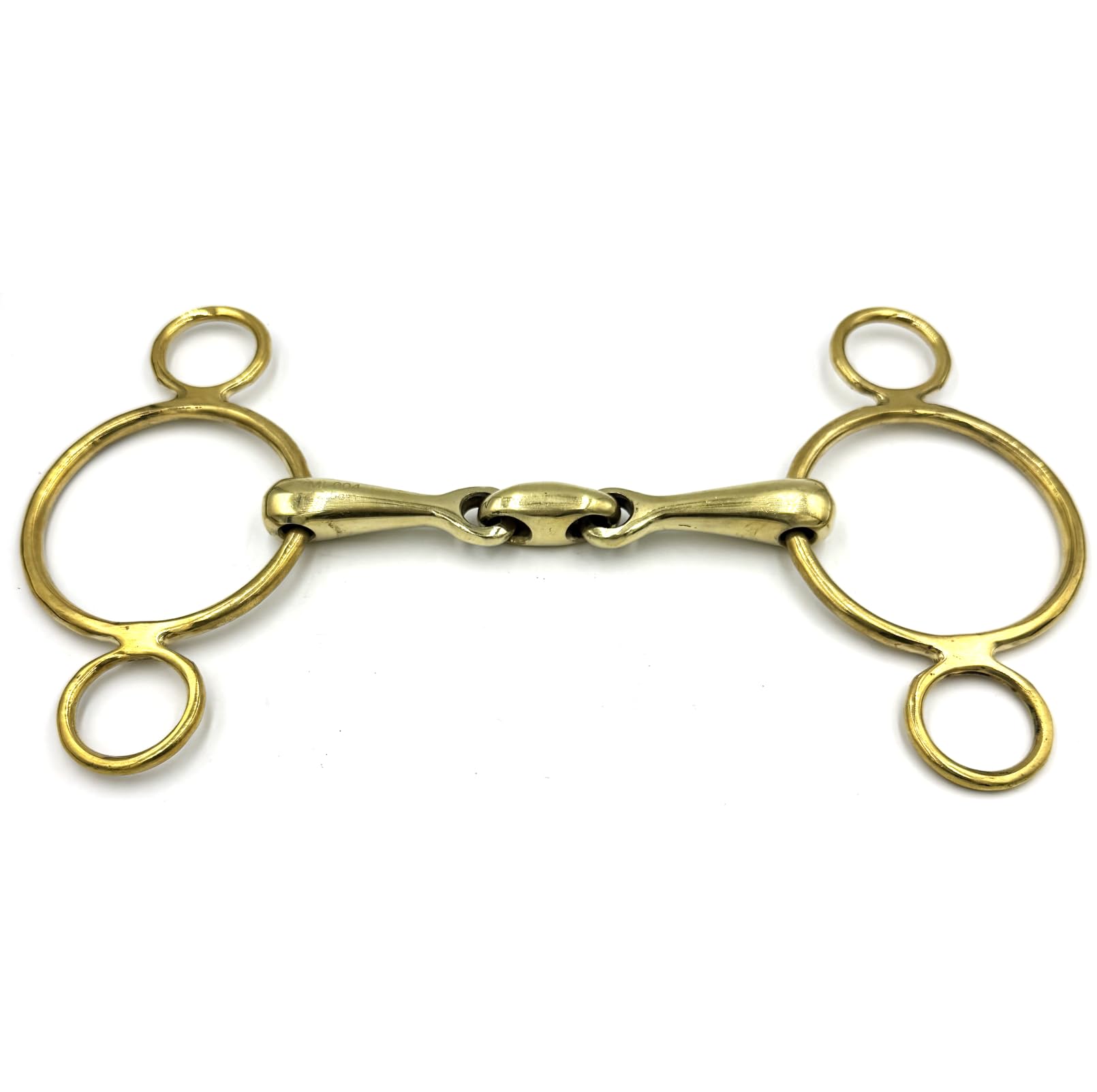 Mors à 3 anneaux double brisé 13,5 cm pour le confort en CSO