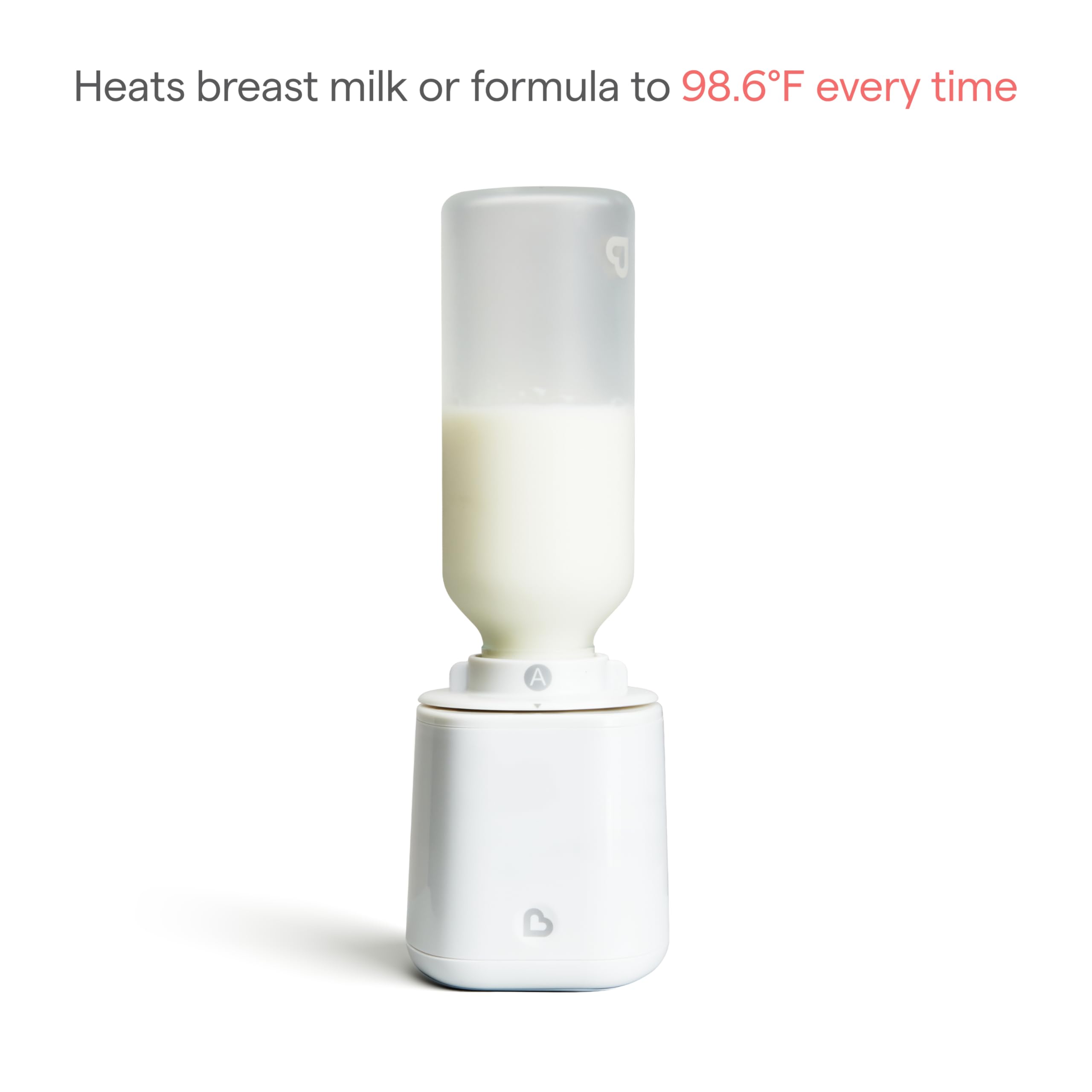 Munchkin Simple Touch - Calentador de biberones con pantalla digital de temperatura, sistema de calefacción seguro y fácil a 37.0 °C, compatible con la mayoría de marcas de biberones